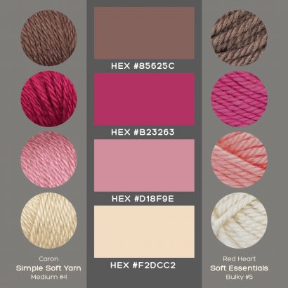 red heart yarn color chart